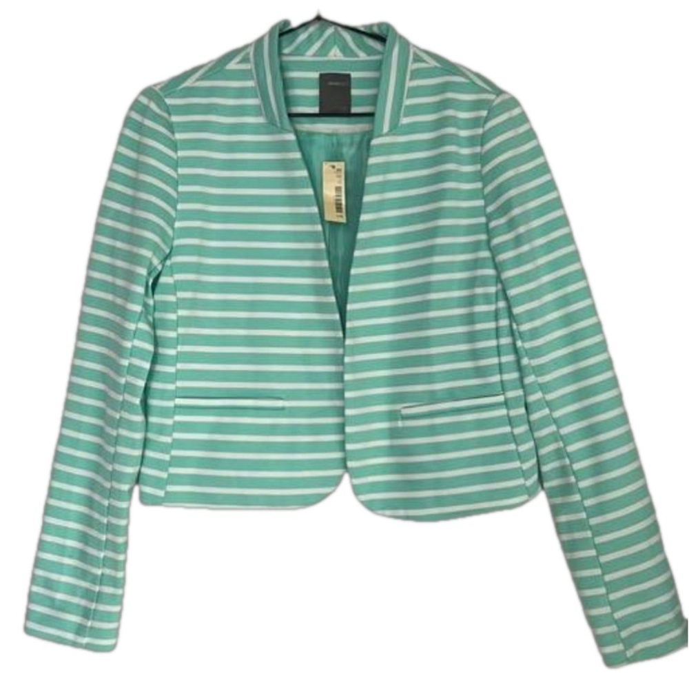 NWT Smart Set Striped Open Blazer